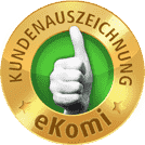Briefgold Badge Ekomi Kundenauszeichnung